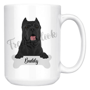 Personalized Cane Corso Dog Mom Dad Mug, Funny Dog Owner Gift