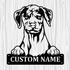 Personalized Catahoula Leopard Metal Sign, Dog Owner Wall Art, Memorial Gift