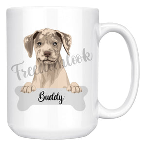 Personalized Catahoula Leopard Dog Mom Dad Mug, Funny Dog Owner Gift