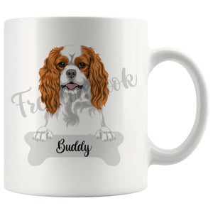 Personalized Cavalier King Charles Spaniel Dog Mom Dad Mug, Funny Dog Owner Gift