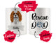 Personalized Cavalier King Charles Spaniel Rescue Mom Dad Mug, Dog Owner Gift