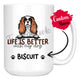 Personalized Cavalier King C. Spaniel Dog Mom Dad Mug, Custom Dog's Name Gift