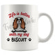 Personalized Cavalier King C. Spaniel Dog Mom Dad Mug, Custom Dog's Name Gift