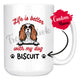 Personalized Cavalier King C. Spaniel Dog Mom Dad Mug, Custom Dog's Name Gift