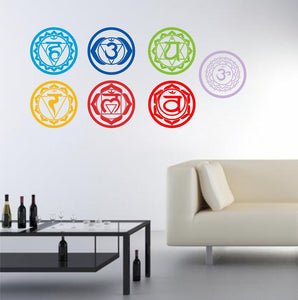 7 Chakra Stickers Art Wall Decoration - Freedom Look