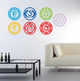 7 Chakra Stickers Art Wall Decoration - Freedom Look