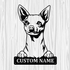 Personalized Chihuahua Metal Sign, Dog Owner Wall Art, Memorial Gift