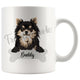 Personalized Longhaired Chihuahua Dog Mom Dad Mug, Funny Dog Owner Gift