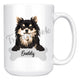 Personalized Longhaired Chihuahua Dog Mom Dad Mug, Funny Dog Owner Gift