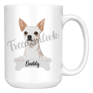 Personalized Chihuahua Dog Mom Dad Mug, Funny Dog Owner Gift