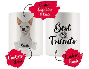 Personalized Chihuahua Dog Rescue Mom Dad Mug, Best Dog Owner Gift