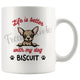 Personalized Chihuahua Dog Mom Dad Mug, Custom Dog's Name Gift