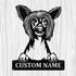 Personalized Chinese Crested Metal Sign, Dog Owner Wall Art, Memorial Gift