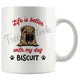 Personalized Chinese Sharpei Dog Mom Dad Mug, Custom Dog's Name Gift