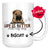 Personalized Chinese Sharpei Dog Mom Dad Mug, Custom Dog's Name Gift