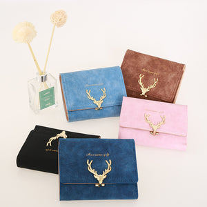 Deer Women Leather Wallet - Limited Edition - Freedom Look