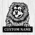 Personalized Chow Chow Metal Sign, Dog Owner Wall Art, Memorial Gift