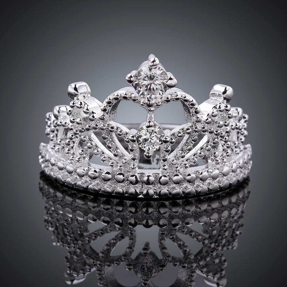 Princess School Blair Crown Ring, 925 Sterling Silver – Reorah