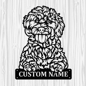 Personalized Cockapoo Metal Sign, Dog Owner Wall Art, Memorial Gift