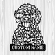 Personalized Cockapoo Metal Sign, Dog Owner Wall Art, Memorial Gift