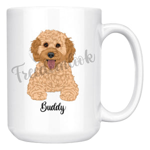 Personalized Cockapoo Dog Mom Dad Mug, Funny Dog Owner Gift