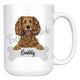 Personalized Cocker Spaniel Dog Mom Dad Mug, Funny Dog Owner Gift