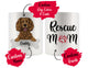 Personalized Cocker Spaniel Dog Rescue Mom Dad Mug, Best Dog Owner Gift