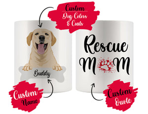 Personalized Corgidor Dog Rescue Mom Dad Mug, Best Dog Owner Gift