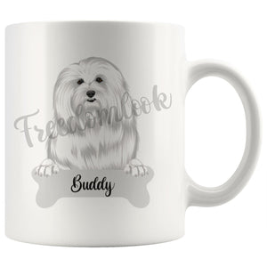 Personalized Coton de Tulear Dog Mom Dad Mug, Funny Dog Owner Gift