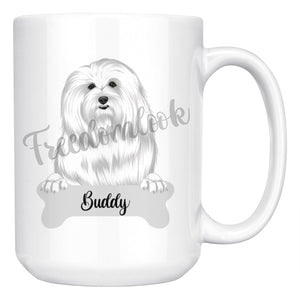 Personalized Coton de Tulear Dog Mom Dad Mug, Funny Dog Owner Gift