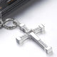 Pay 1 Get 3 - Silver Cross Jesus Pendant Necklace For Men & Women - Freedom Look