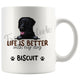 Personalized Curly-Coated Retriever Dog Mom Dad Mug, Custom Dog's Name Gift