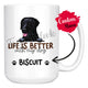 Personalized Curly-Coated Retriever Dog Mom Dad Mug, Custom Dog's Name Gift