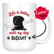 Personalized Curly-Coated Retriever Dog Mom Dad Mug, Custom Dog's Name Gift