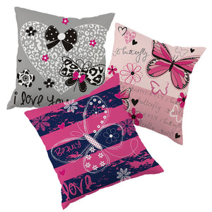 Colorful Butterfly Cover Pillow - Freedom Look