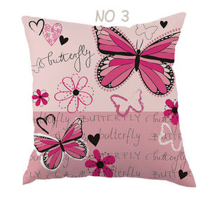 Colorful Butterfly Cover Pillow - Freedom Look