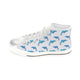 High & Low Top Blue Dolpins Canvas Shoes - Freedom Look
