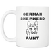 German Shepherd Aunt Coffee Mug - Dog Aunt Mug - Best Dog Auntie Mug - Great Gift For Aunt (11 oz) - Freedom Look