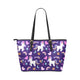 Black & Purple Unicorn Leather Tote Bag - Freedom Look