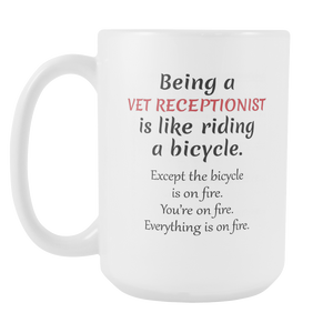 Veterinary Gift, Vet Receptionist, Vet Assistant, Vet Technician, Veterinarian Tech, Gift For Vet Tech, Vet Tech Cup, Veterinary Student, Vet Mug (15oz)