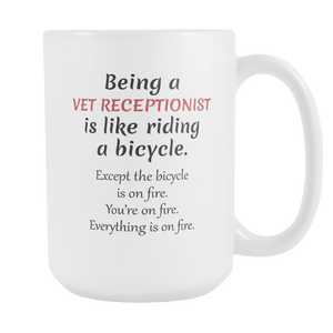 Veterinary Gift, Vet Receptionist, Vet Assistant, Vet Technician, Veterinarian Tech, Gift For Vet Tech, Vet Tech Cup, Veterinary Student, Vet Mug (15oz)