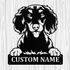 Personalized Dachshund - Longhaired Metal Sign, Dog Owner Wall Art, Memorial Gift
