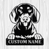 Personalized Dachshund Metal Sign, Dog Owner Wall Art, Memorial Gift