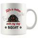 Personalized Dachshund Dog Mom Dad Mug, Custom Dog's Name Gift