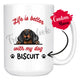 Personalized Dachshund Dog Mom Dad Mug, Custom Dog's Name Gift