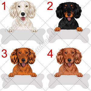 Personalized Longhaired Dachshund Dog Mom Dad Mug, Funny Dog Owner Gift