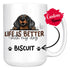 Personalized Dachshund Dog Mom Dad Mug, Custom Dog's Name Gift