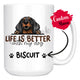 Personalized Dachshund Dog Mom Dad Mug, Custom Dog's Name Gift