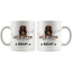 Personalized Long-Hair Dachshund Dog Mom Dad Mug, Custom Dog's Name Gift