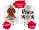 Personalized Dachshund Dog Rescue Mom Dad Mug, Best Dog Owner Gift